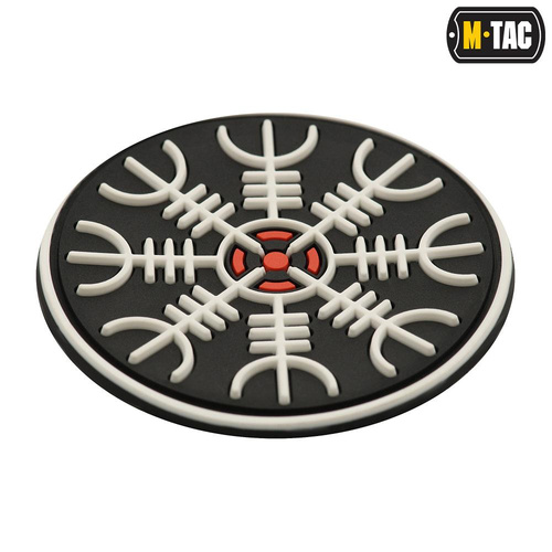 Нашивки - M-Tac - 3D ПВХ Нашивка "Шлем ужаса" - черный / красный / белый - 51221233