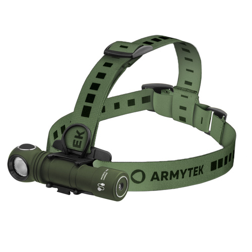 Armytek - Налобний ліхтар Wizard C2 Pro - Магнітний зарядний пристрій - 2500 лм - 18650 - оливковий - F08701CO - Ліхтарики на голову