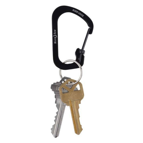 Кемпинг - Nite Ize - SlideLock Carabiner Set #2, #3, #4 - Black - CSLC-01-R6 - Карабины