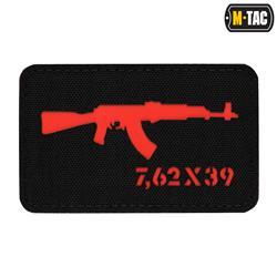 Нарукавна нашивка M-Tac - AKM 7.62x39 Laser Cut - чорна/чорна - 51110233