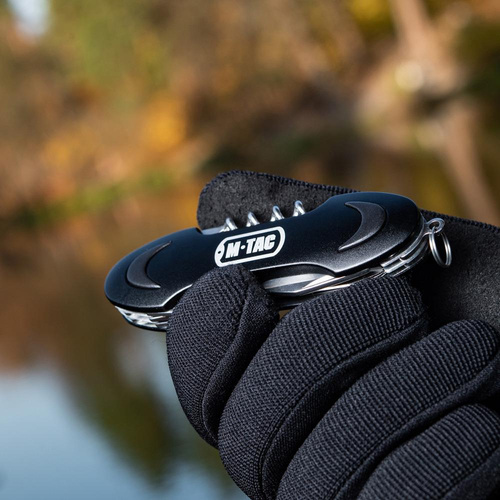 M-Tac - Кишеньковий ніж - Сталь / Чорний - 60017002 - Швейцарські ножі - Швейцарські ножі