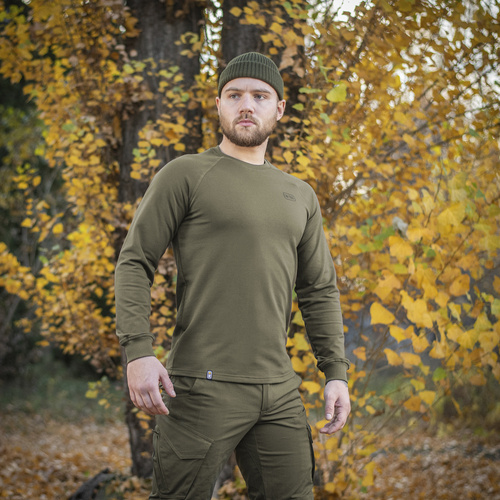 Одежда - M-Tac - Толстовка реглан Athlete - хлопка - Dark Olive - 20455048