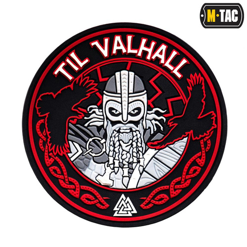 M-Tac - Нашивка 3D ПВХ Til Valhall - чорний / червоний - 51142332 - Нашивки