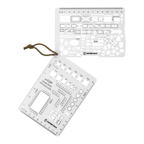 M-Tac - набір лінійок Ecopybook Tactic TZ+M NATO - Прозорий - 10273010 - Компасы