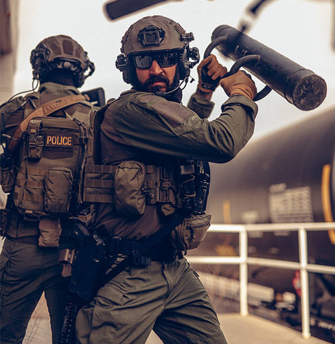 Одежда - Helikon - Рубашка тактическая MCDU Combat Shirt - Desert Night Camo / Olive Green - BL-MCD-SP-0L02A - Боевые рубашки