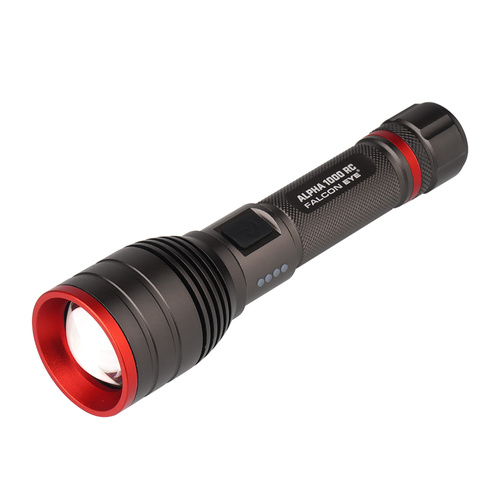 Falcon Eye - Ручной фонарь Alpha 1000 RC - Стробо - Фокус - 1000 лм - Черный - FHH0122 - Фонарики на аккумуляторе