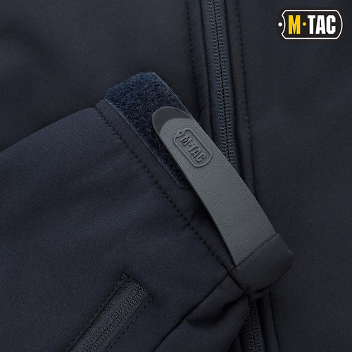 Куртки зимние - M-Tac - Куртка Softshell с флисовой подкладкой - Темно-синий - MTC-SJWL-DNB