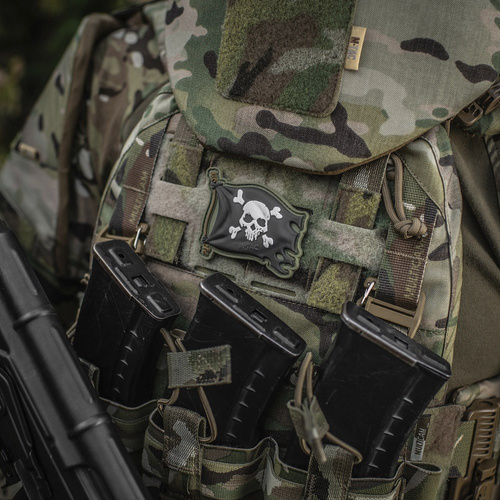 M-Tac - Jolly Roger Patch - ПВХ - Olive Drab - 51116801 - Нашивки
