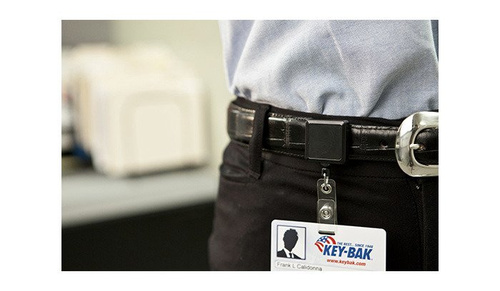 Тренчики - KEY-BAK - Ретрактор для бейджа Retract-A-Badge ID Square with Clip - 0200-107
