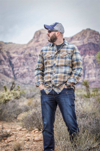 Тактичні сорочки - Helikon - Сорочка Defender Mk2 Pilgrim Shirt® - Blue Plaid - KO-DPG-SR-P6501