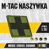 M-Tac - 3D PVC Нашивка Medic Cross Square patch - Чорний/Оливковий  - 51124102