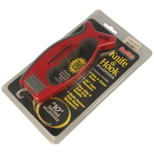 Мультитулы - Точилка для рыболовных ножей Smith's - 4 в 1 - красный - JIFF-FISH - Точилки для ножей