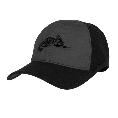 Helikon - Кепка з логотипом - PolyCotton Ripstop - Black / Shadow Grey - CZ-LGC-PR-0135B - Бейсболки