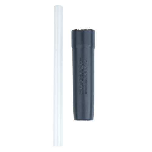 Aquamira - Фільтр для води Frontier Tactical Straw BLU Line - сірий - 67109 - Фільтрування води