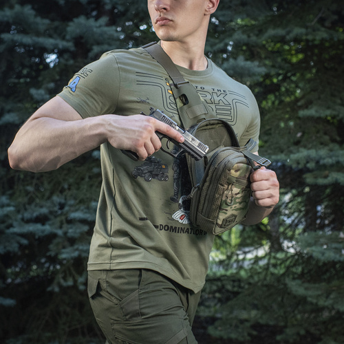 Сумки - M-Tac - Наплечная сумка с кобурой Elite Hex - Multicam / Ranger Green - 10175238
