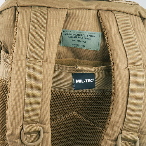 Mil-Tec - Рюкзак Large Assault Pack Laser Cut - Coyote Tan - 14002705 - Mil-Tec - Large Assault Pack Laser Cut - Coyote Tan - 14002705 - Рюкзаки тактичні - Рюкзаки