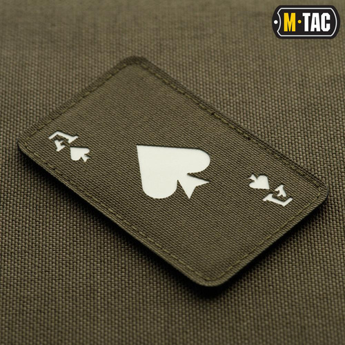 Нашивки - M-Tac - нашивка Ace of Spades - Cordura 500D - Ranger Green / Fluorescent - 51109239