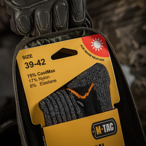Одяг - M-Tac - Шкарпетки Coolmax 75% довгі - чорні - FL-2103-2 - Шкарпетки