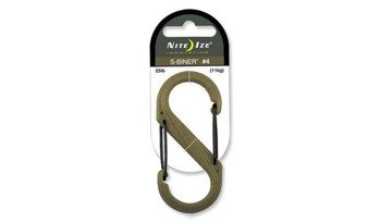 Nite Ize - Kaрабін S-Biner #4 Plastic Black Gate - Coyote - SBP4-03-28BG