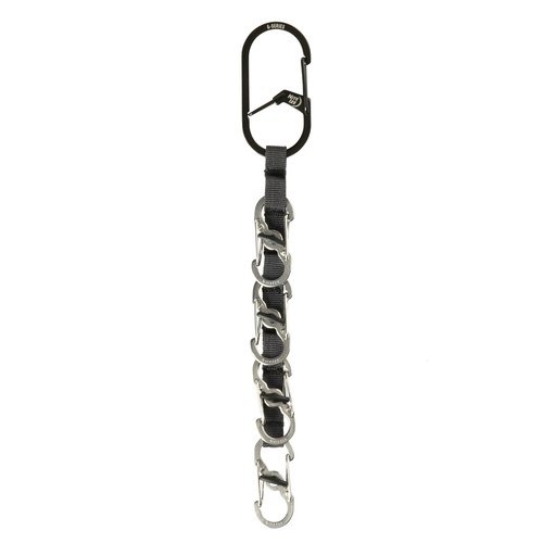 Nite Ize - GearLine Mini Key Organizer Carabiner - Steel - Black - GLMK-A1-R3 - Карабины