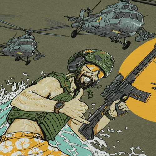 Одежда - M-Tac - Футболка Surf Club - Light Olive - 80062038 - Футболки