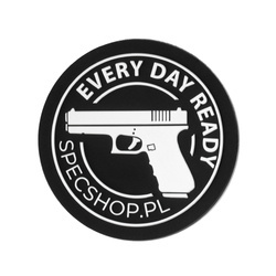 SpecShop.co.uk - Тактическая нашивка на липучке - Круглая - Черная - 50x50 мм.