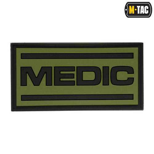 M-Tac - Нашивка медичний 3D ПВХ - чорний / оливковий - 51125102 - Група крові, медичні