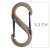 Nite Ize - Kaрабін S-Biner #2 Plastic Black Gate - Coyote - SBP2-03-28BG