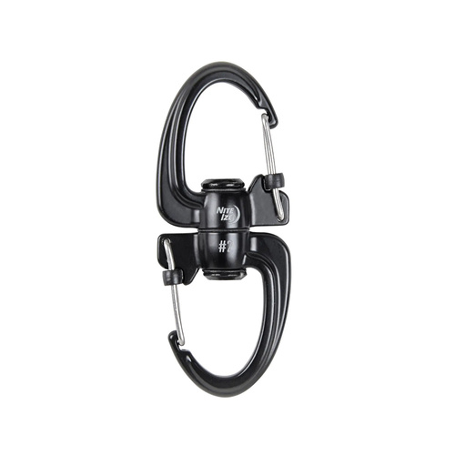 Nite Ize - S-Biner 360 SlideLock Dual Carabiner #2 - Black - SBLR2-01-R3 - Карабины