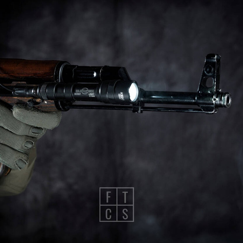 FTCS - Крепление для тактического фонаря M-LOK - черный - nr.14 - Освещение для велосипеда - Фонарики