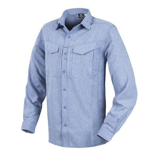 Helikon - Сорочка для джентльменів Koszula Defender Mk2 Gentleman Shirt® - меланж світло-блакитна - KO-DGM-PO-6520Z - Тактичні сорочки