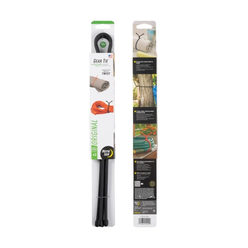 Nite Ize - Краватка Gear Tie 32" Original Twist Tie - Two-Pack - Чорний - GT32-01-2R3 - Паракорд