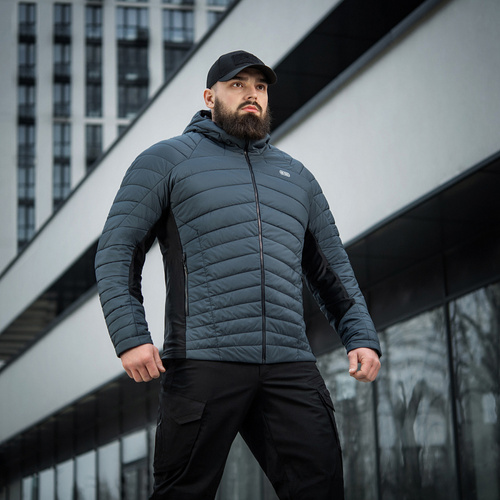 Одежда - M-Tac - Пуховая куртка Jarl - нейлон - Primaloft - Dark Navy Blue - 20544006 - Куртки зимние