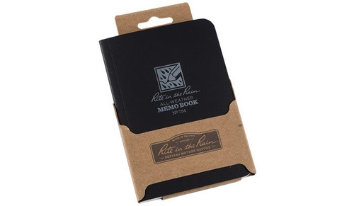 Кемпинг - Rite in the Rain - Водонепроницаемая записная книжка - 3 1/2 x 5" - 754 - черный - Водонепроницаемые блокноты