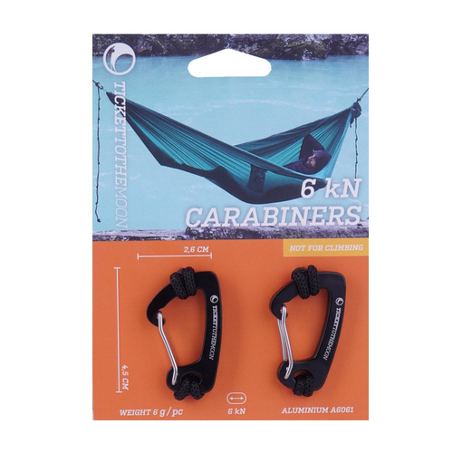 Гамаки - Ticket To The Moon - Карабін для гамака - 6кН - 2 шт - TMBINER06