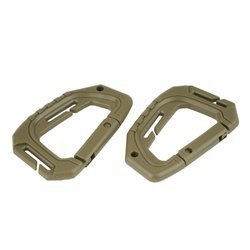 Mil-Tec - Тактический карабин MOLLE - Полимер - 2 шт - Coyote Brown - 15922505