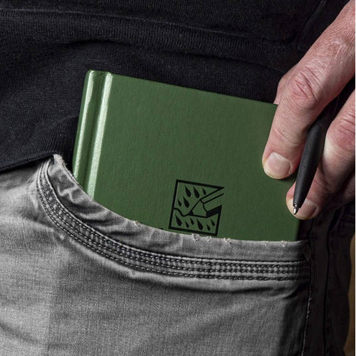 Водонепроницаемые блокноты - Rite in the Rain - Водонепроницаемая записная книжка - 4 3/4 x 7 1/2" - 970F - оливковый