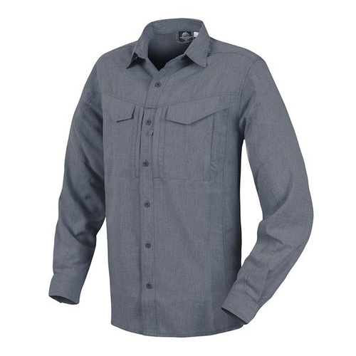 Helikon - Рубашка Defender Mk2 Gentleman Shirt® - меланжевый синий - KO-DGM-PO-6520Y - Тактические рубашки
