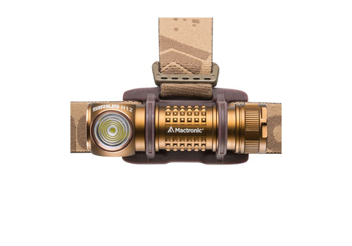 Mactronic - Ліхтар налобний світлодіодний акумуляторний Sirius H12 - 1200 лм - Coyote Brown - AHL0172 - Ліхтарики на голову - Ліхтарики