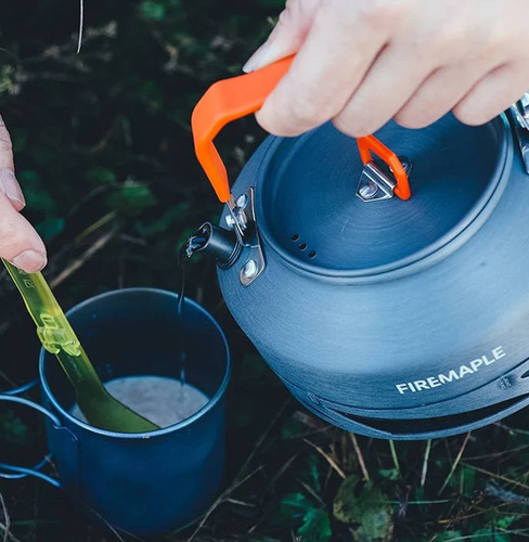 Казанки - Fire Maple - Туристичний чайник Fire Maple - 0.7 л - алюмінієвий - FEAST XT1-Black