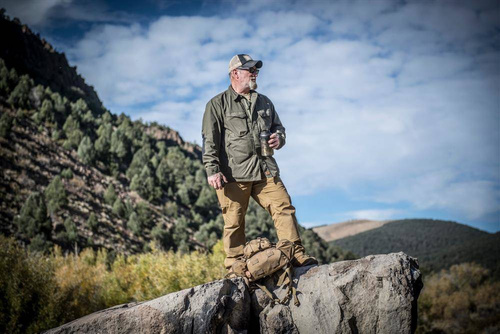 Helikon - Футболка Woodsman - Taiga Green / Coyote - KO-WDN-DC-1109A - Тактические рубашки