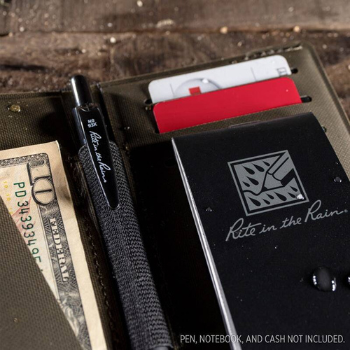 Туризм - Rite in the Rain - Водонепроникний гаманець Monsoon Field Wallet - оливковий/чорний - P971-M - Органайзери тактичні