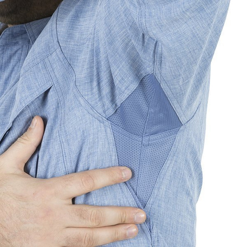 Одежда - Helikon - Рубашка Defender Mk2 Gentleman Shirt® - меланжевый синий - KO-DGM-PO-6520Y - Тактические рубашки