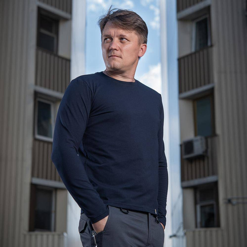 Боевые рубашки - M-Tac - Тактическая кофта с длинным рукавом - Темно-темно-синий - 20067015