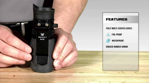 Біноклі - Vortex Optics - Монокуляр Solo R/T - 8 x 36 - чорний - SOL-3608-RT