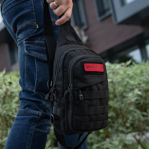 Нашивки - M-Tac - Польська нашивка 25х80 - Лазерне різання - Червоний / Чорний - 51004133