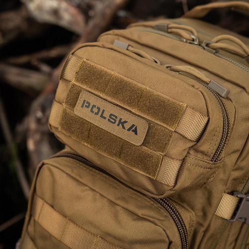 Нашивки - M-Tac - Нашивка - Польша 25х80 - Laser Cut - Чёрный / Coyote - 51004105