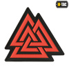 M-Tac - Нашивка 3D PVC Valknut patch -Красный / Чёрный - 51163233