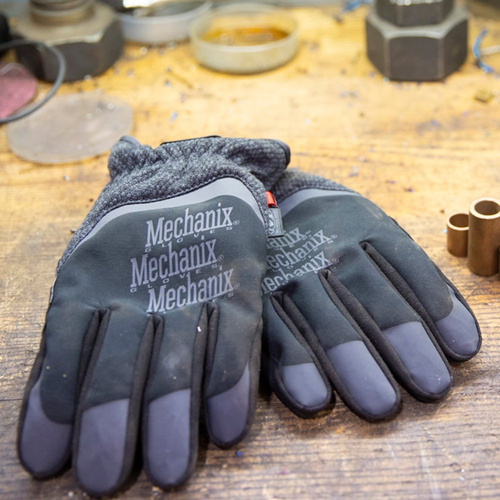 Спорядження - Mechanix - Зимові захисні рукавички ColdWork FastFit® - сірі / чорні - CWKFF-58 - Тактичні рукавиці