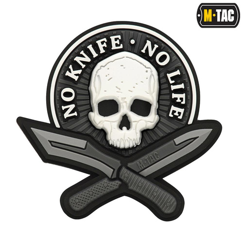 M-Tac - Нашивка 3D PVC No Knife - без життя - чорний / білий - 51128236 - 51128236 - Нашивки